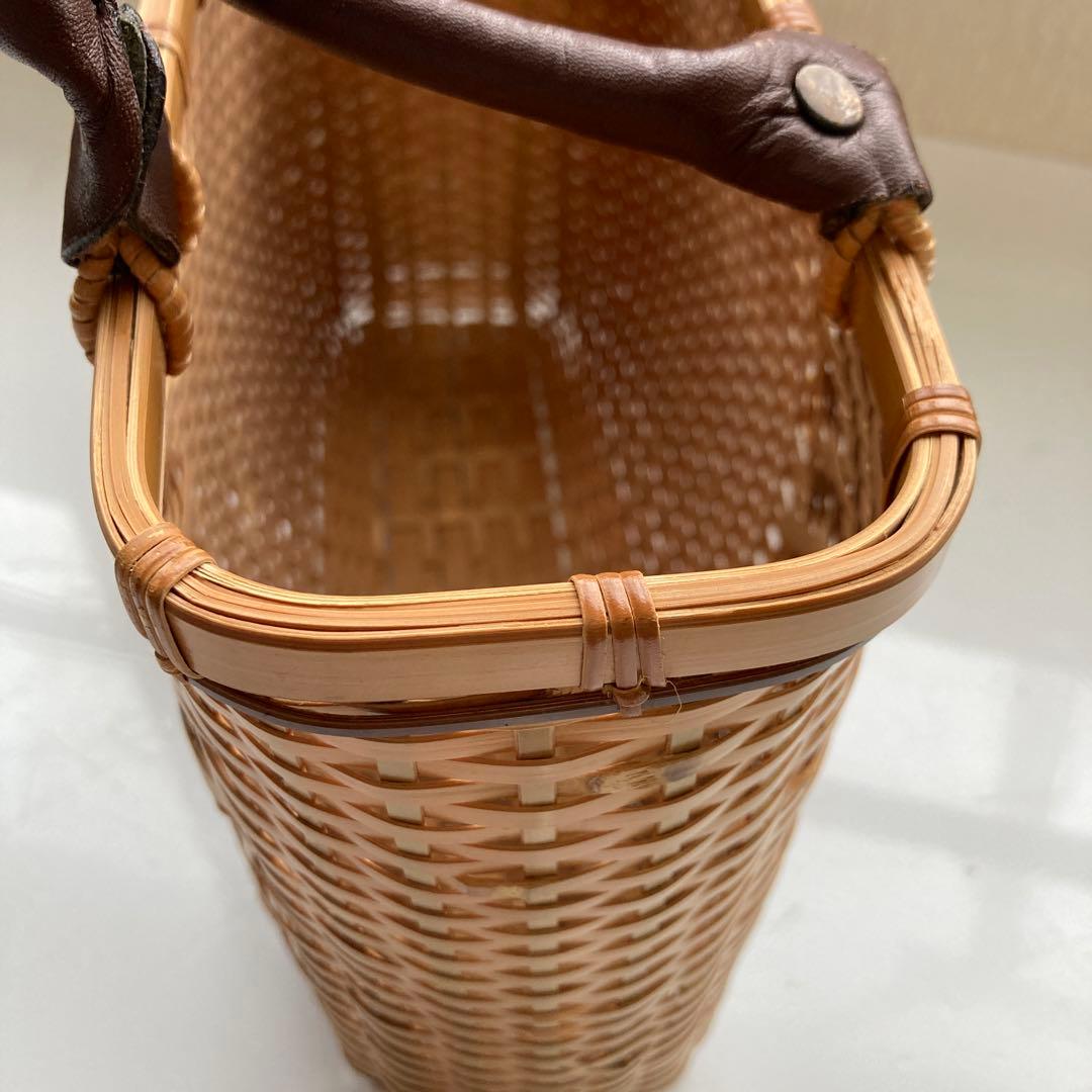 ③国産手業　竹網　かごバッグ　大分県