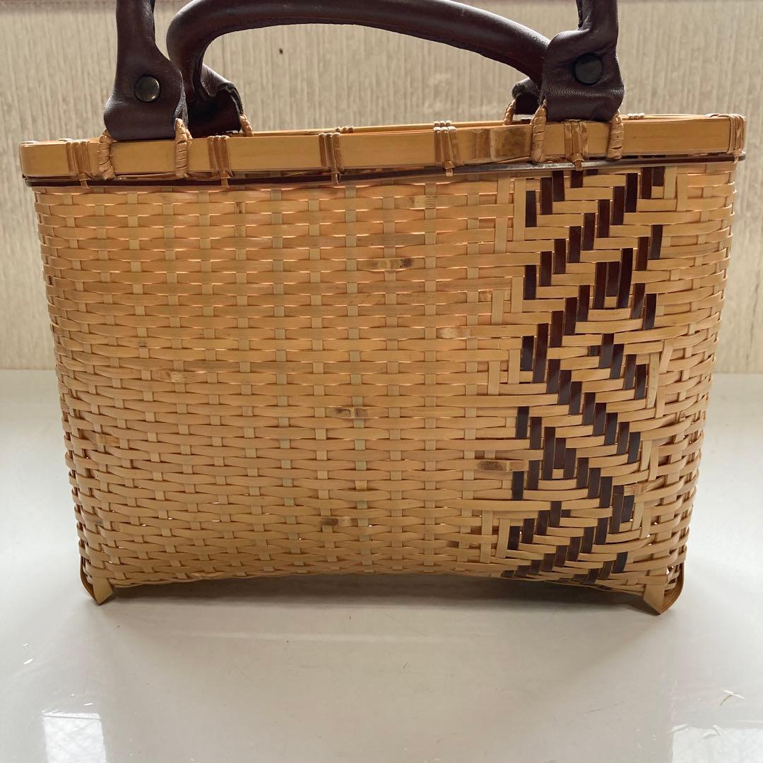 ③国産手業　竹網　かごバッグ　大分県