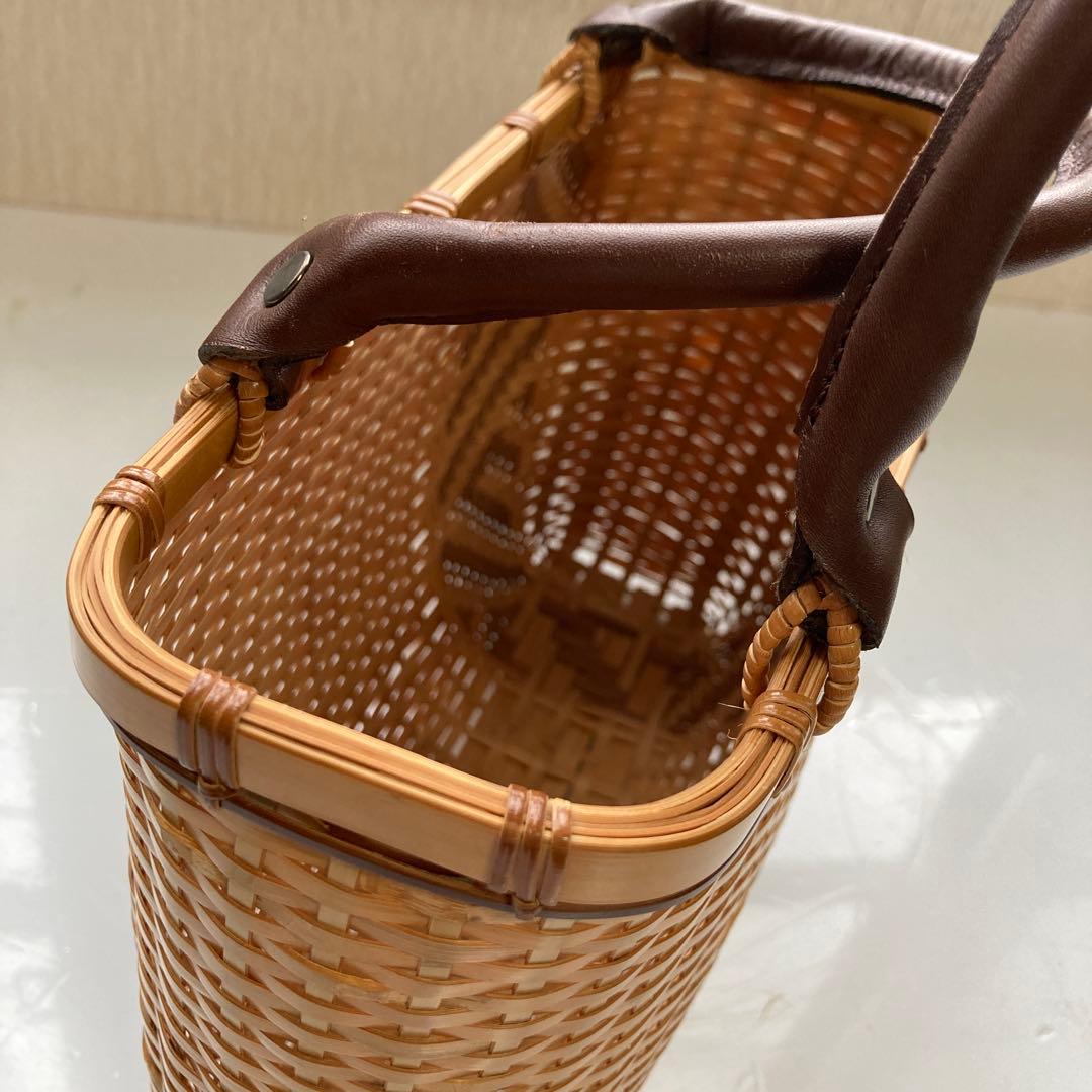 ③国産手業　竹網　かごバッグ　大分県