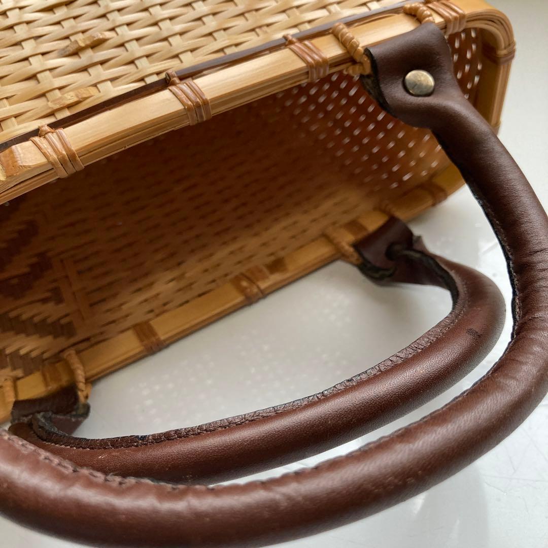 ③国産手業　竹網　かごバッグ　大分県