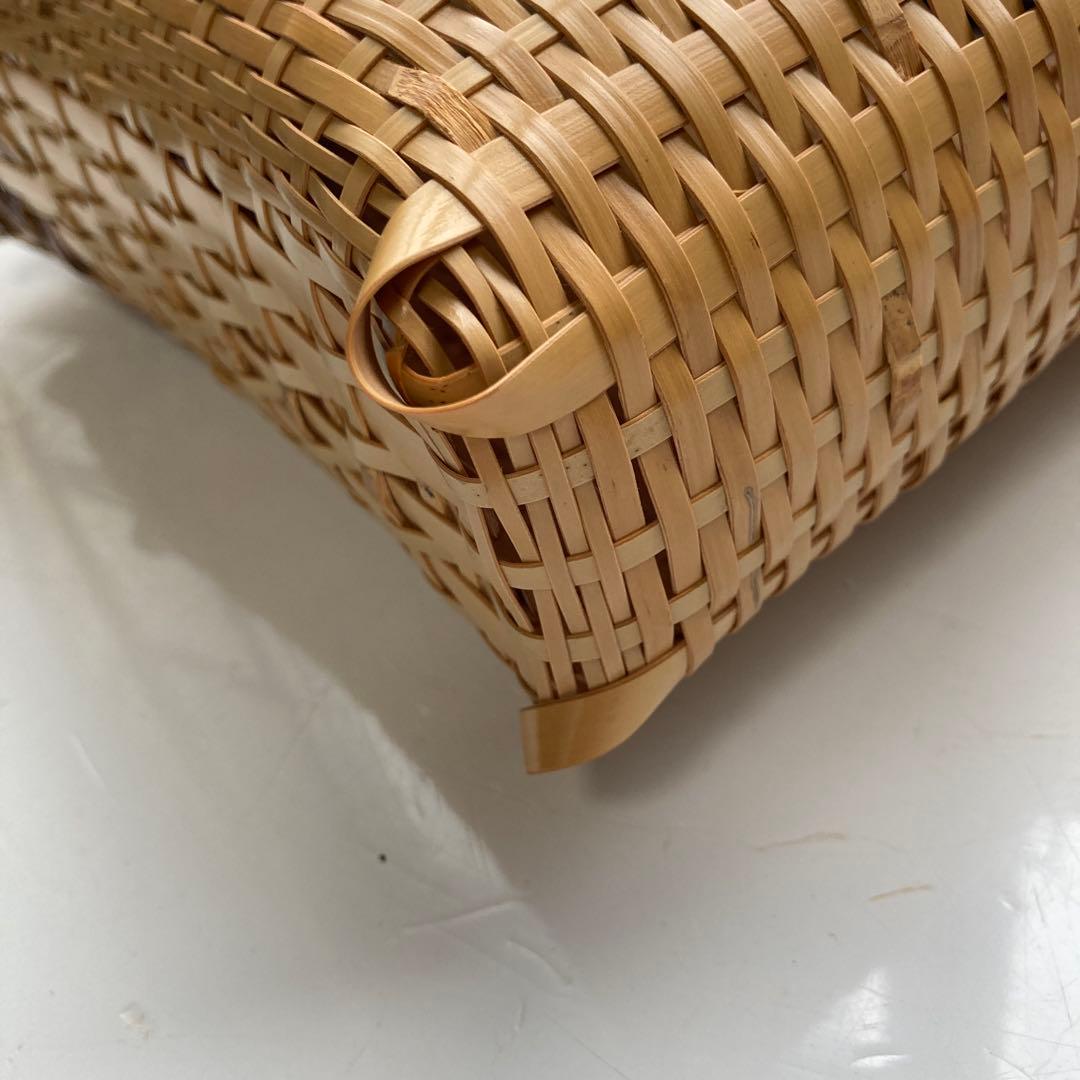 ③国産手業　竹網　かごバッグ　大分県