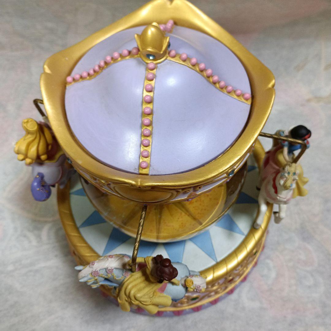 レア　ディズニープリンセス　オルゴール　スノードーム　メリーゴーランド　アリエル