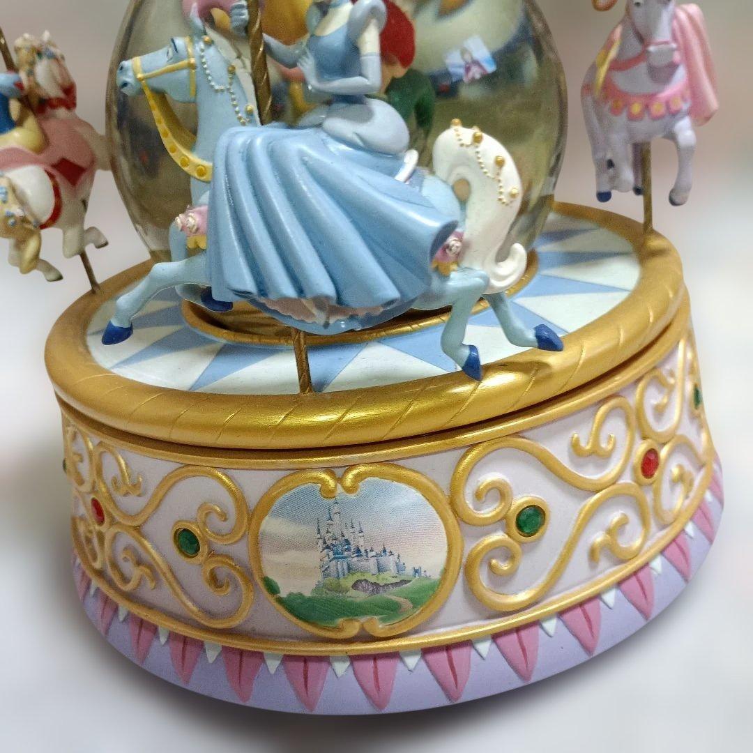 レア　ディズニープリンセス　オルゴール　スノードーム　メリーゴーランド　アリエル