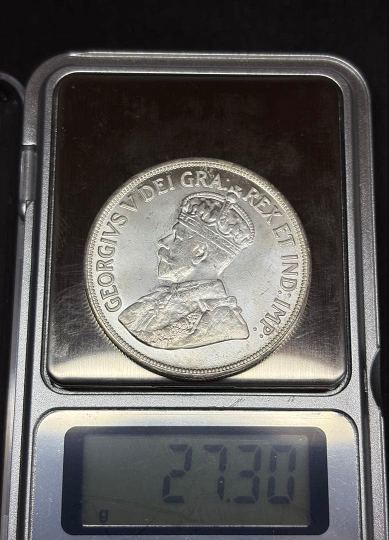 英領キプロス 1928 5ピアストル 銀貨 古銭