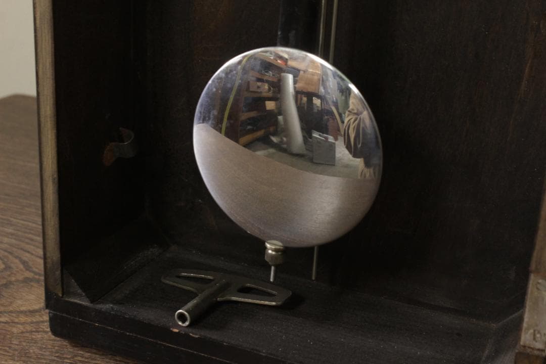 動作品 アイチ 古い 振り子時計 柱時計 掛け時計 古時計 昭和レトロ