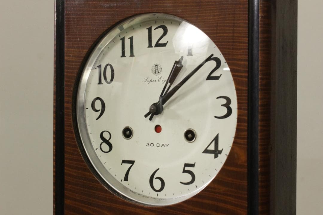 動作品 アイチ 古い 振り子時計 柱時計 掛け時計 古時計 昭和レトロ