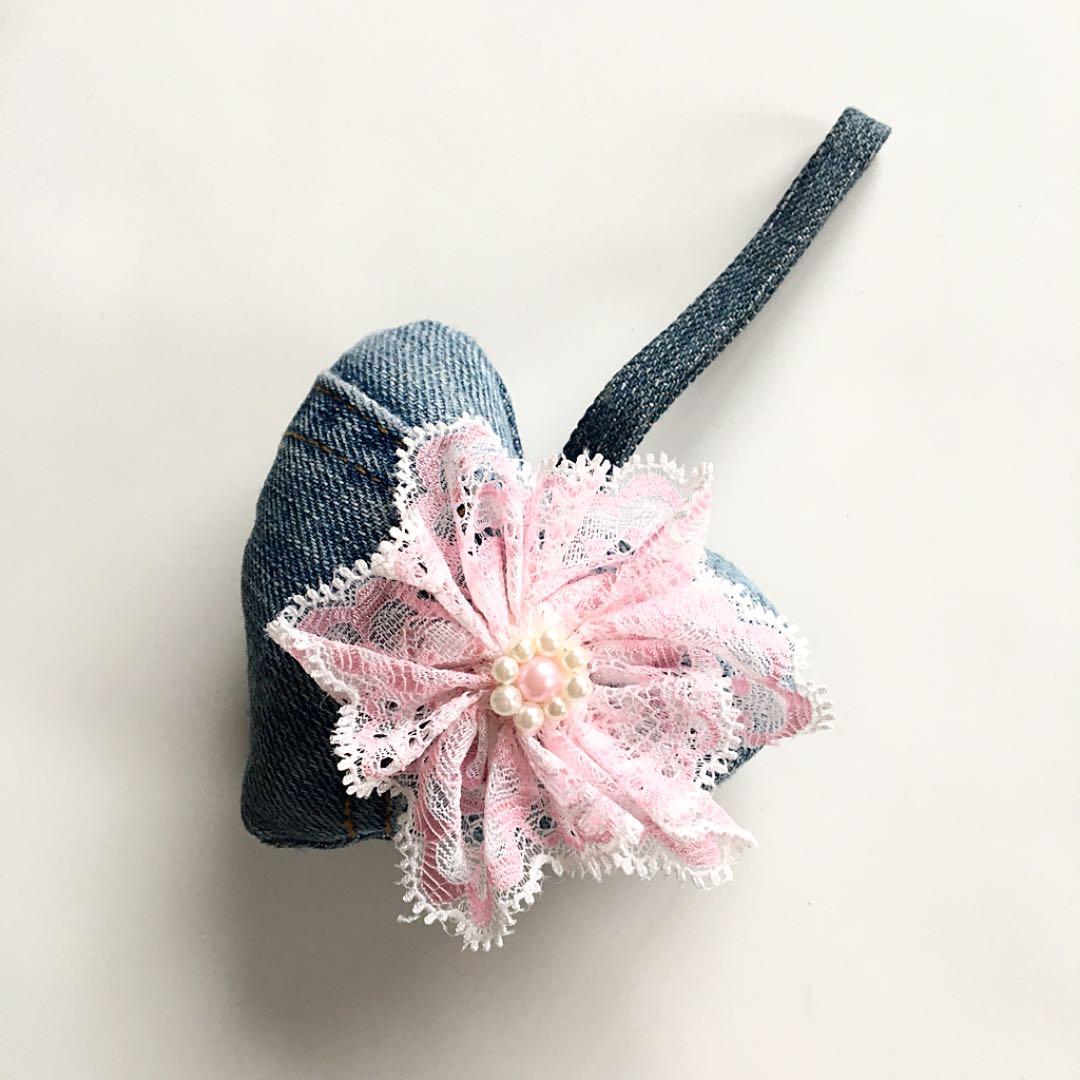 ☆新品☆デニムキーホルダー ハンドメイド バッグチャーム デニム