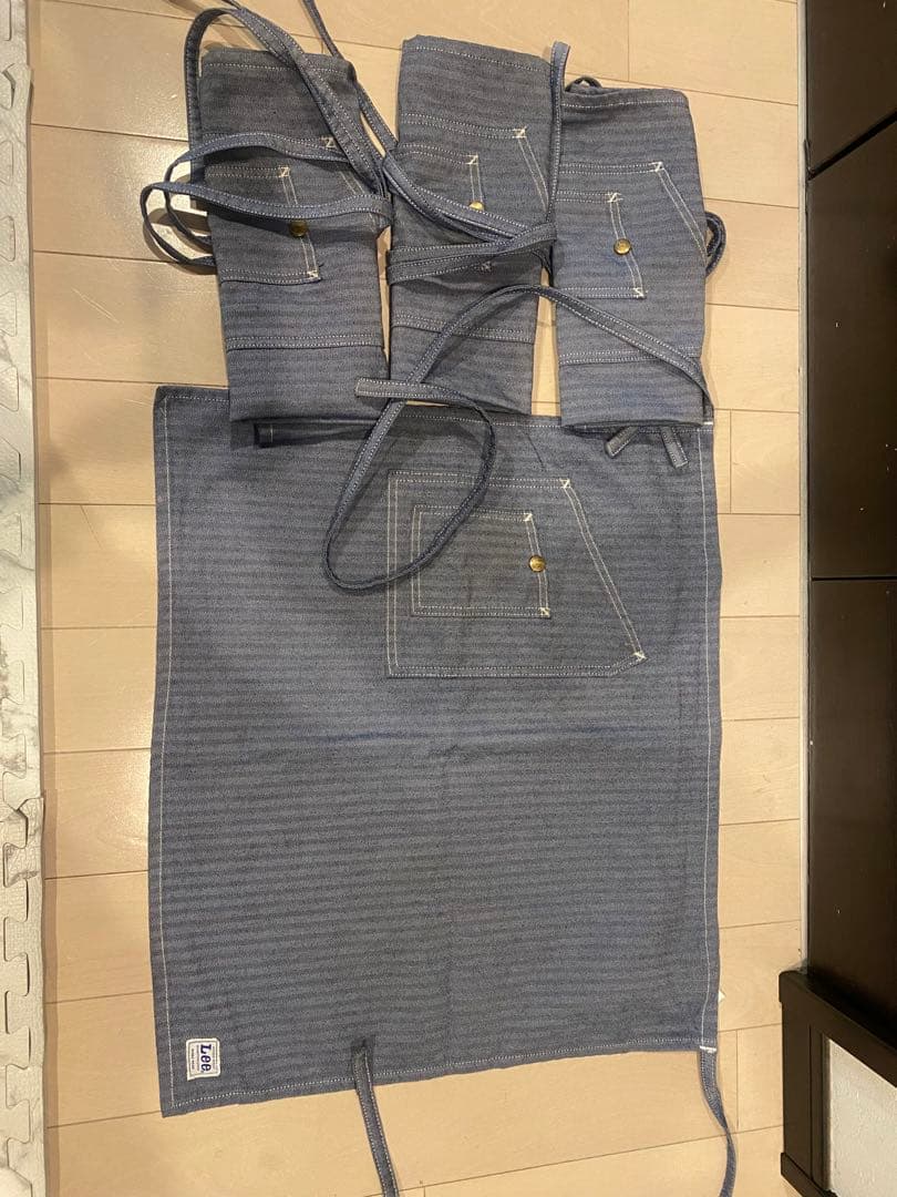 Lee ミドルエプロン 男女兼用   カフェ　おしゃれエプロン　4枚セット