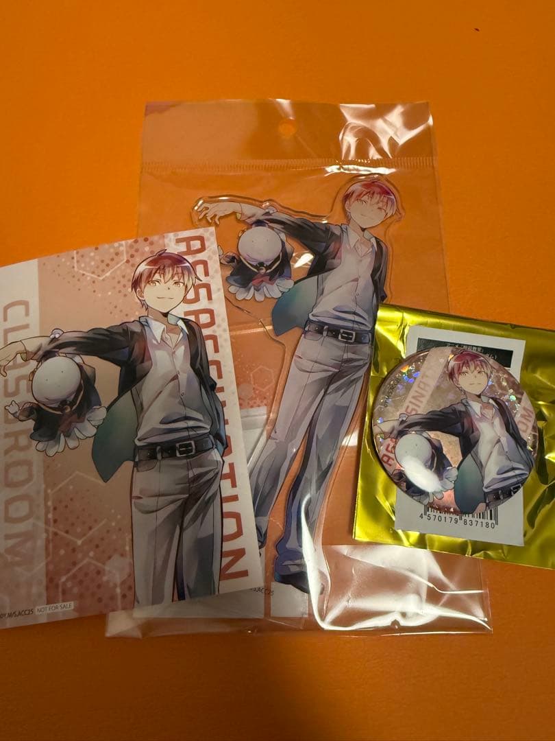 THEキャラ ジャンプフェスタ 暗殺教室 赤羽業 缶バッジ アクスタ