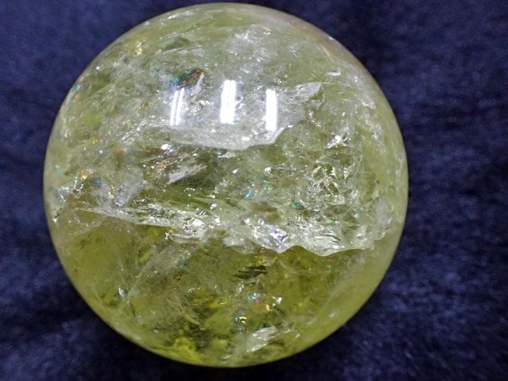 【天然石】丸玉＿シトリン(578g)