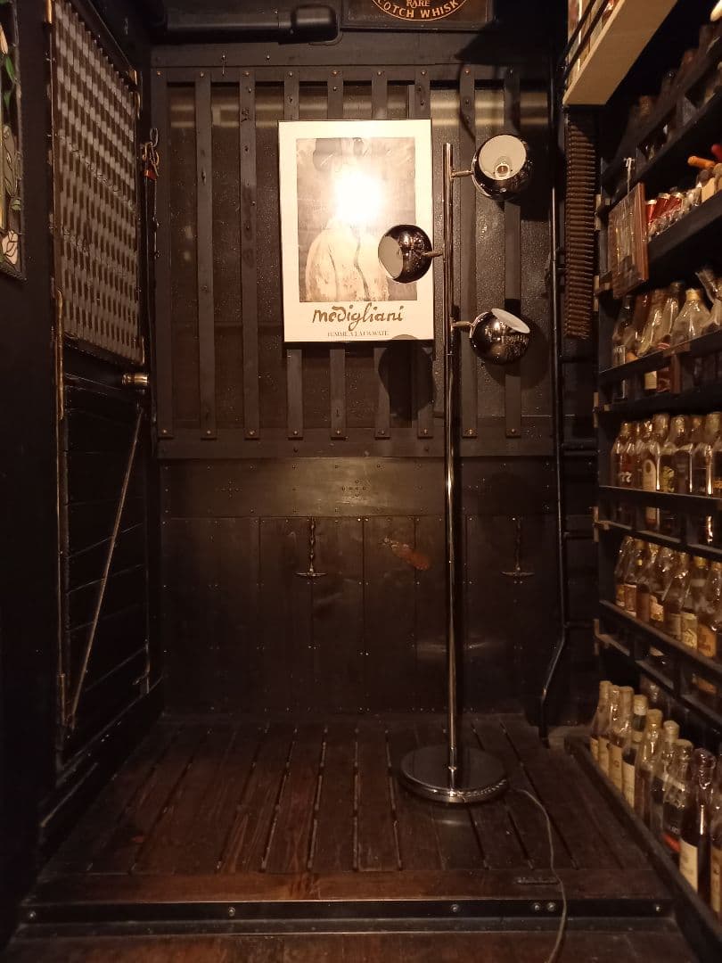 希少 1980's スペースエイジ ヴィンテージ メタルボール フロアランプ