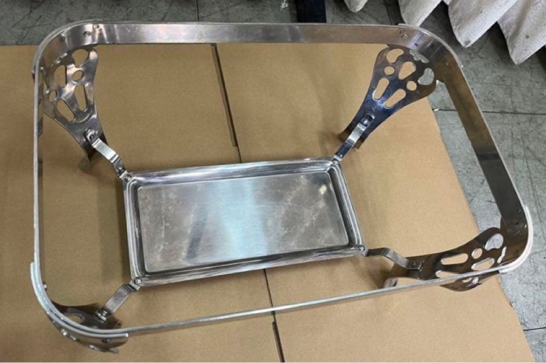 YUKIWA16  ステンレスステール18-8   角チェーフィングスタンド