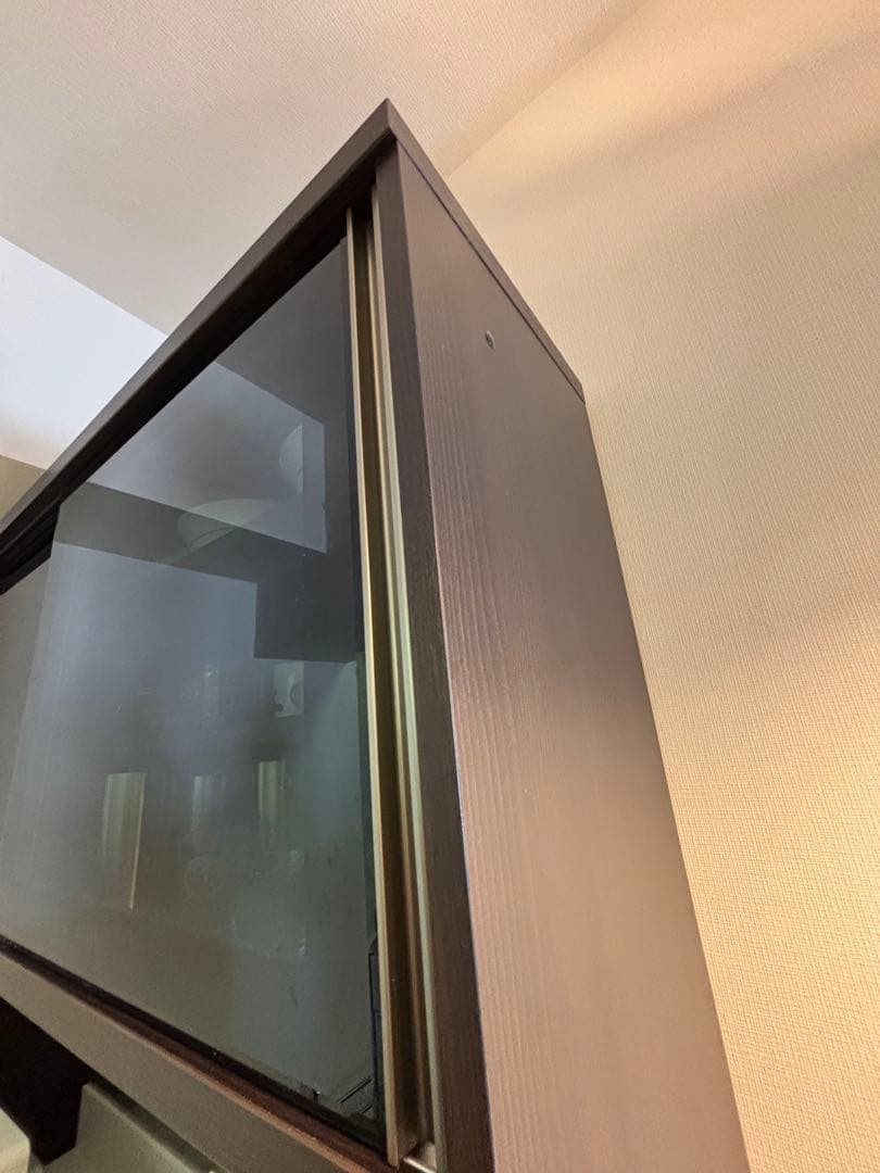 カップボード 食器棚 幅120 プレファ 高橋木工所　ブラウン 日本製