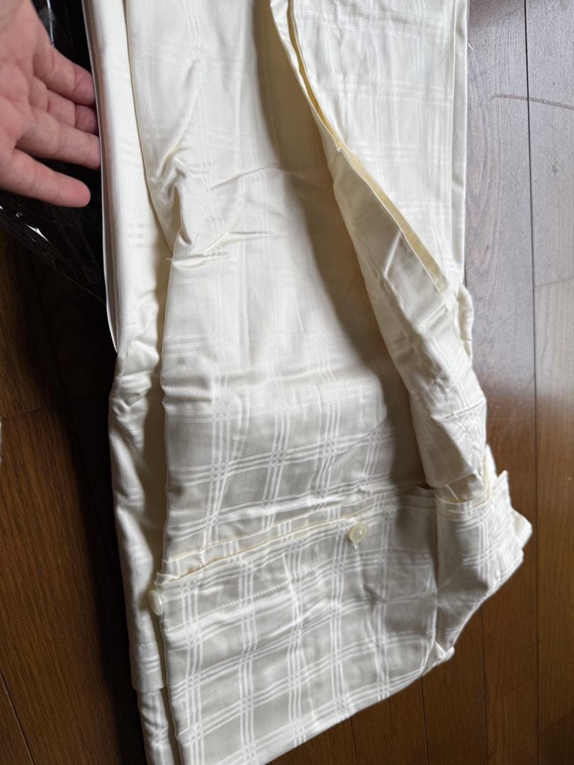 Ralph Lauren 掛け布団カバー チェック、格子縞、ライトベージュ