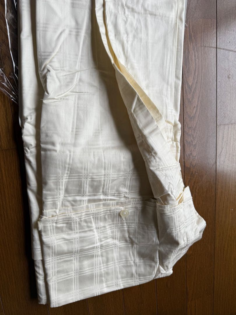 Ralph Lauren 掛け布団カバー チェック、格子縞、ライトベージュ