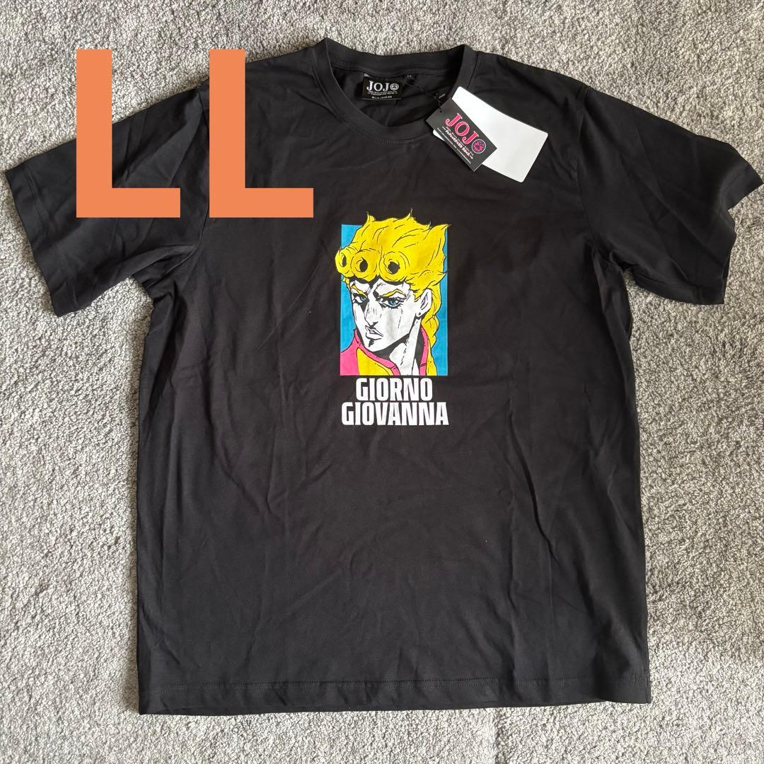 ジョルノ・ジョバーナ LL ワークマン ジョジョの奇妙な冒険 Tシャツ 黒