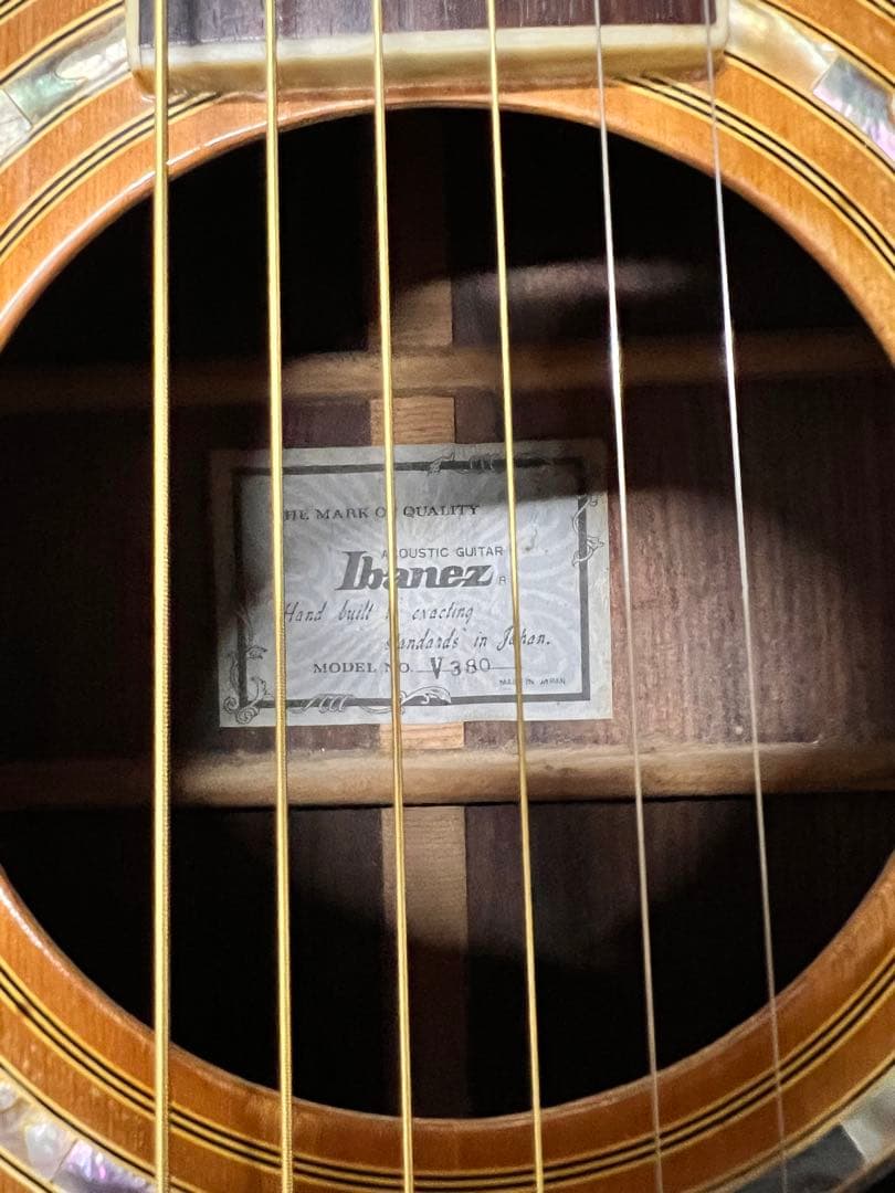 Ibanez V380 ヴィンテージアコースティックギター ハードケース付