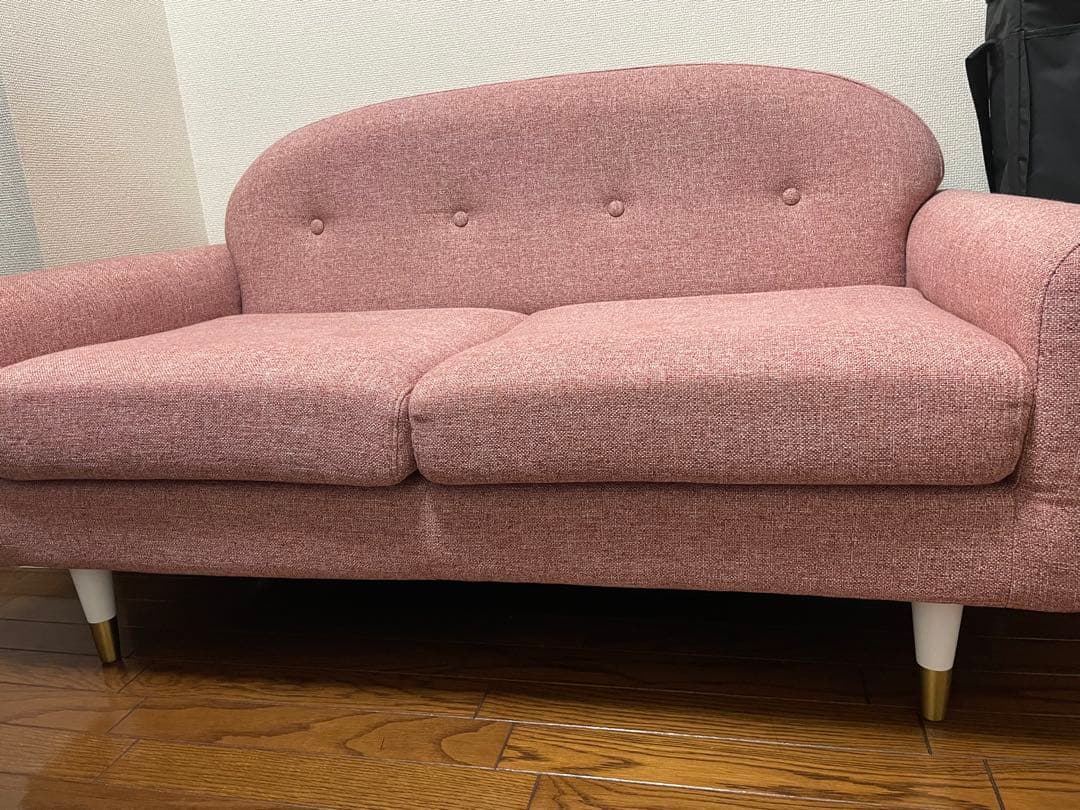 【直接引取】Francfranc ソファ　ピンク