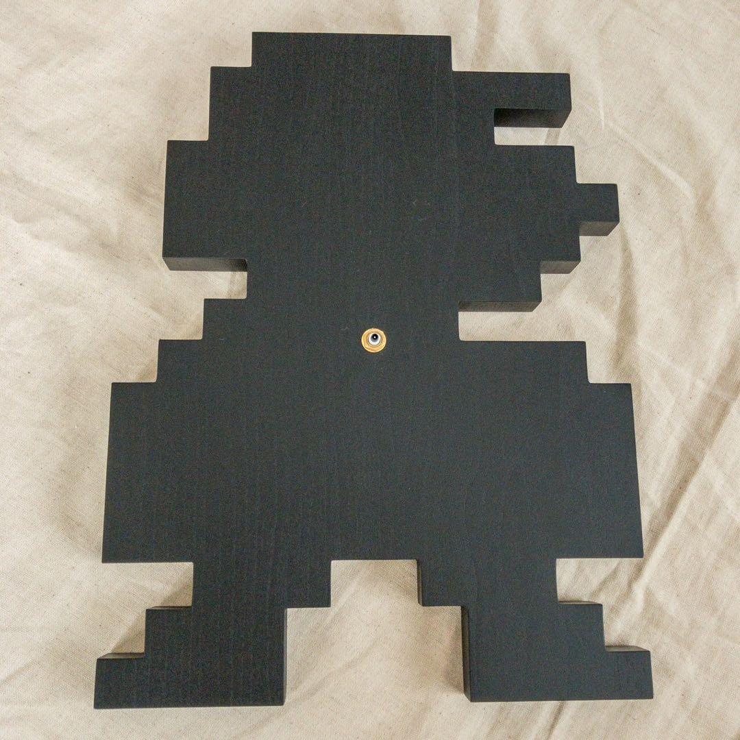 激レア　スーパーマリオ　掛け時計　マリオ　クロック　ブラック　インテリア