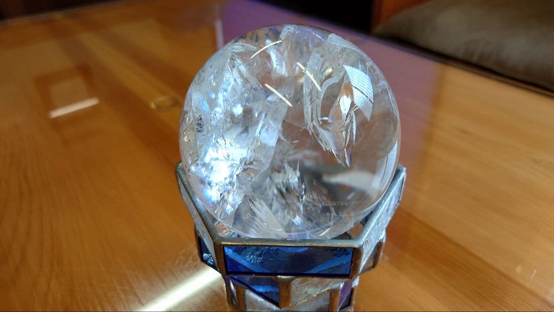 水晶玉　オブジェ