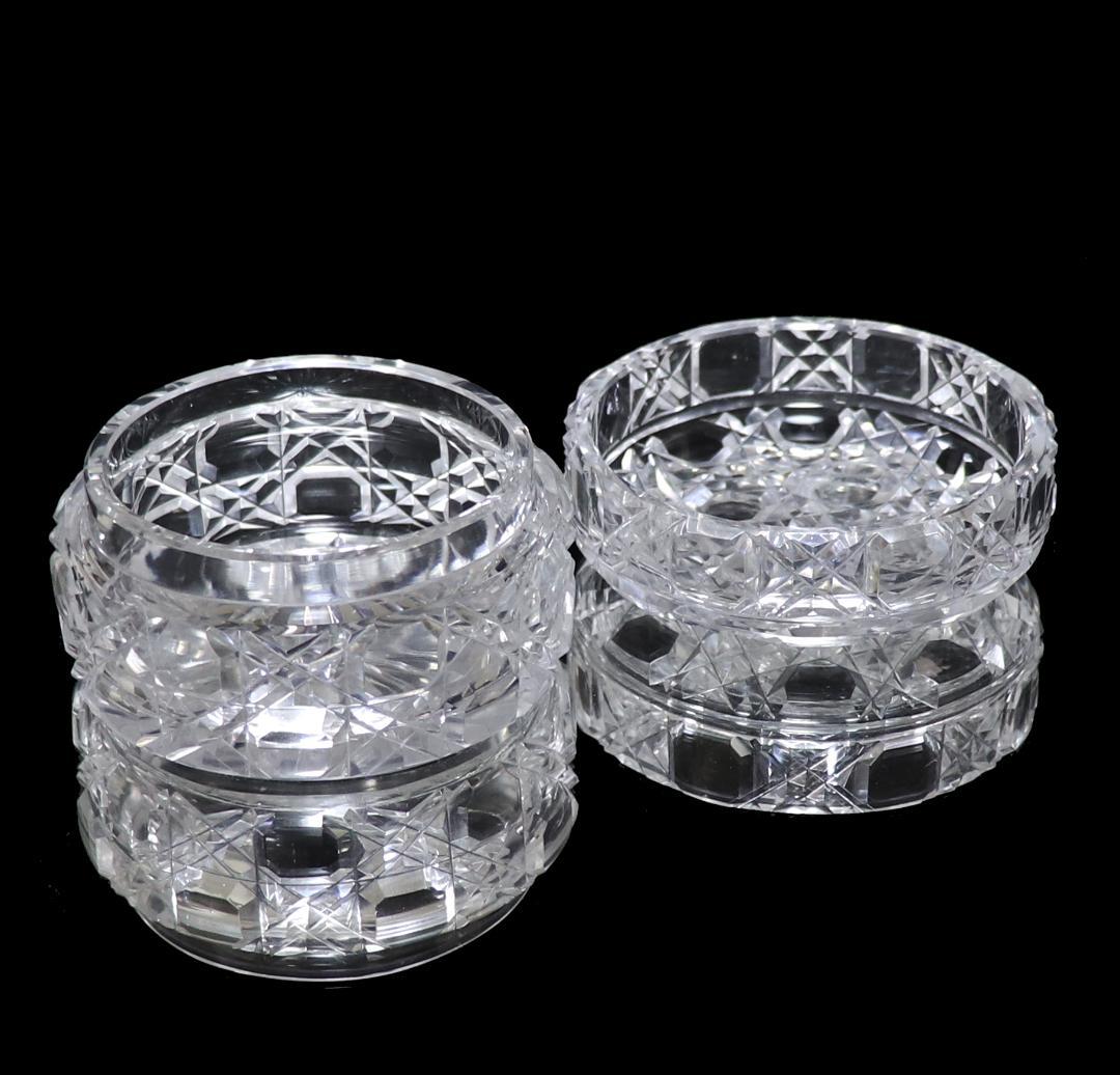 オールド・バカラ 珍品 丸型切子蓋物 ディアマン・ピエーリー ボンボニエール