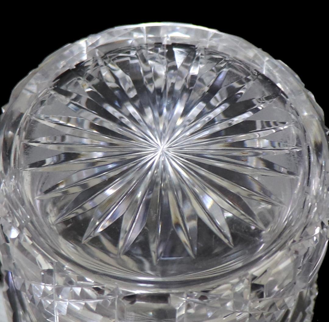 オールド・バカラ 珍品 丸型切子蓋物 ディアマン・ピエーリー ボンボニエール