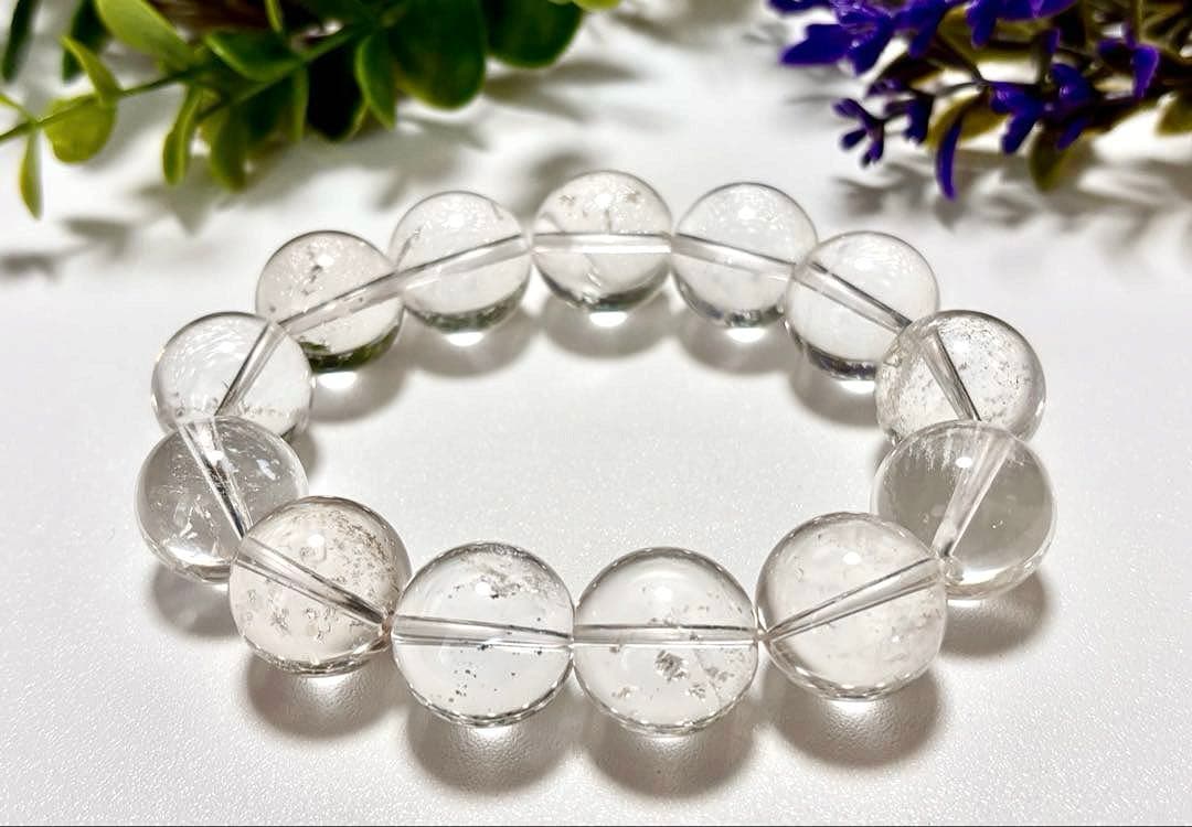 究極品質　秘蔵放出　ヒマラヤ幻の聖山　カイラス水晶の手磨き幻珠ブレス　17㎜