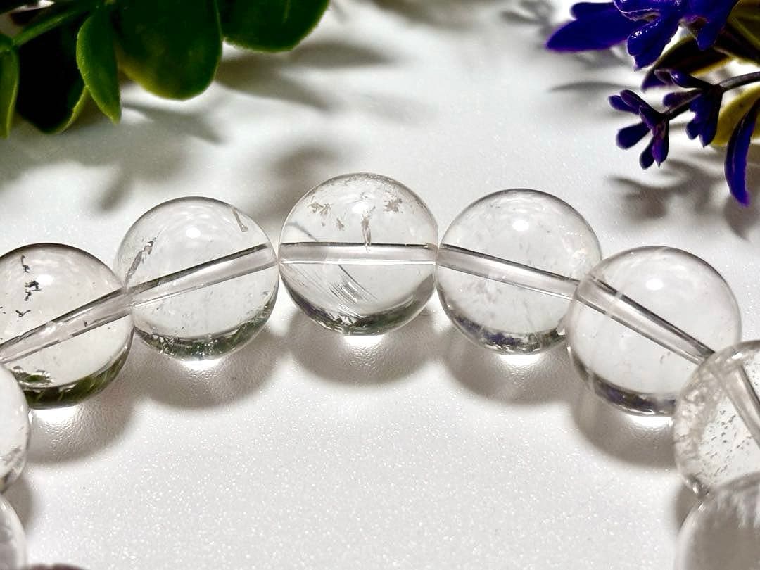 究極品質　秘蔵放出　ヒマラヤ幻の聖山　カイラス水晶の手磨き幻珠ブレス　17㎜