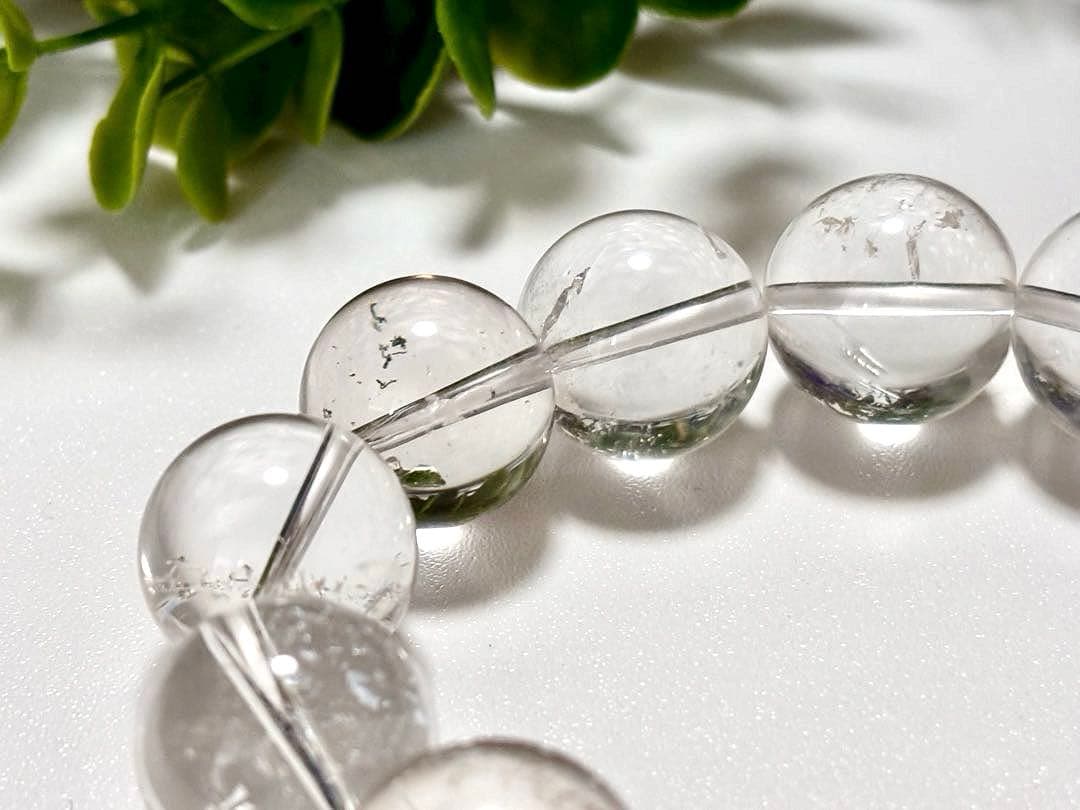 究極品質　秘蔵放出　ヒマラヤ幻の聖山　カイラス水晶の手磨き幻珠ブレス　17㎜