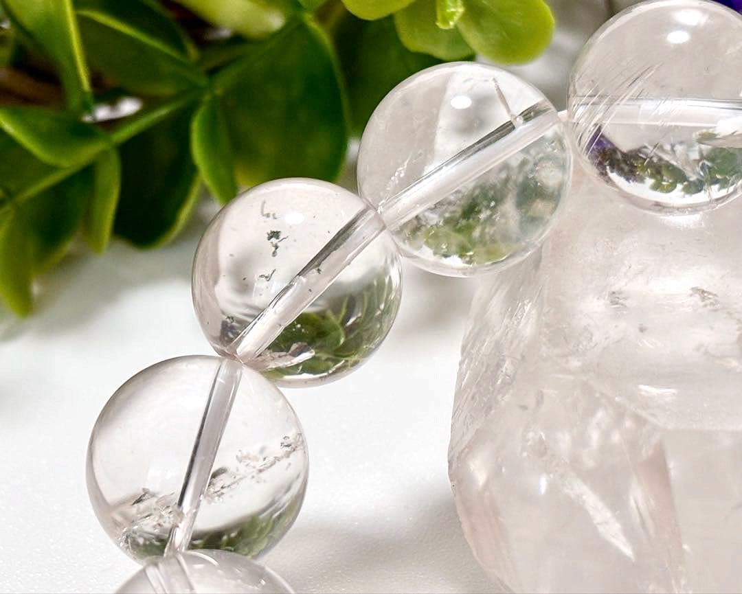 究極品質　秘蔵放出　ヒマラヤ幻の聖山　カイラス水晶の手磨き幻珠ブレス　17㎜