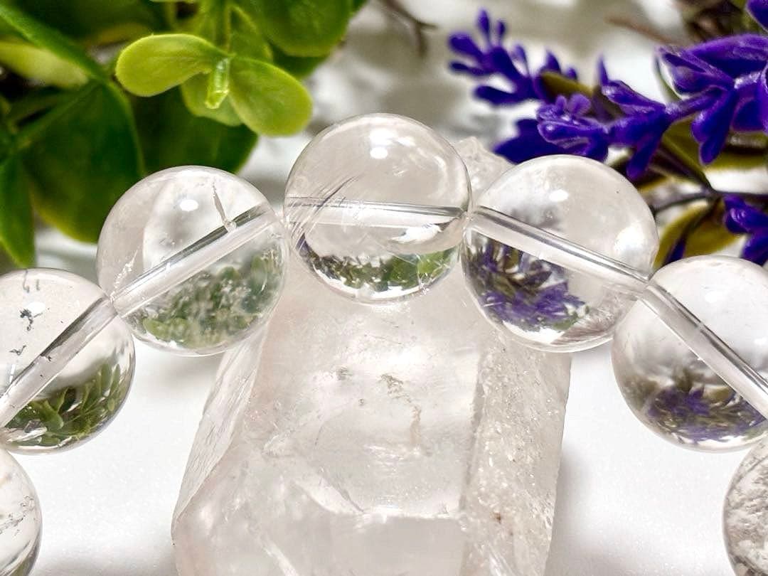 究極品質　秘蔵放出　ヒマラヤ幻の聖山　カイラス水晶の手磨き幻珠ブレス　17㎜