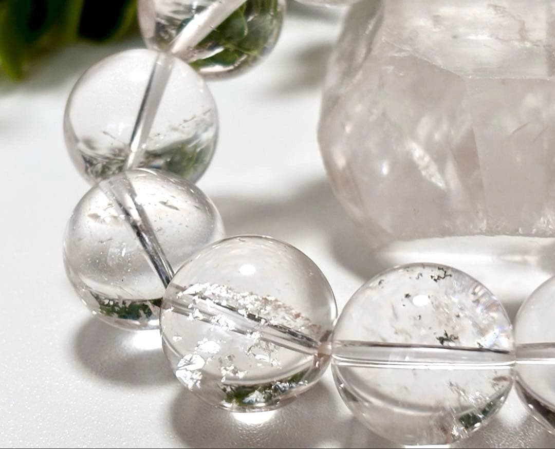 究極品質　秘蔵放出　ヒマラヤ幻の聖山　カイラス水晶の手磨き幻珠ブレス　17㎜