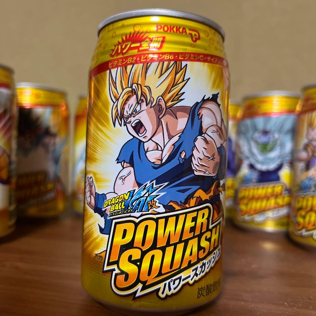 ドラゴンボール缶 ポッカパワースカッシュ 中身全て入ってます