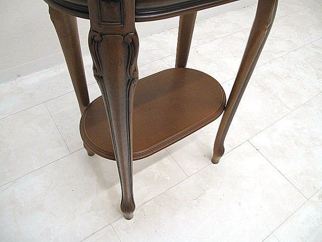 イタリア製 大理石トップ サイドテーブル 花台 W52cmD32ｃｍＨ75cm