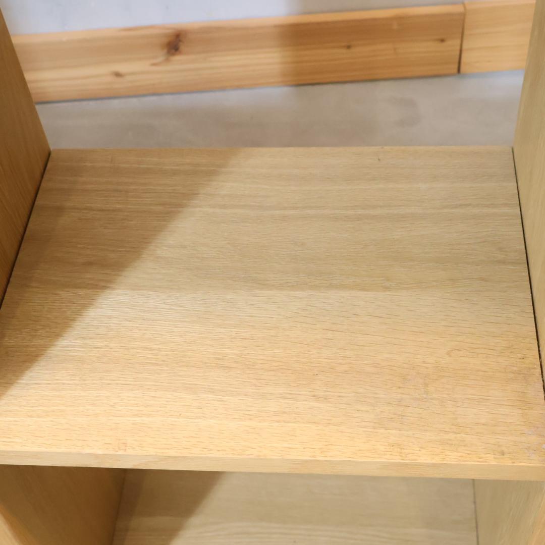 無印良品 MUJI オーク材 スタッキングシェルフ 5段・2列 オープンシェルフ
