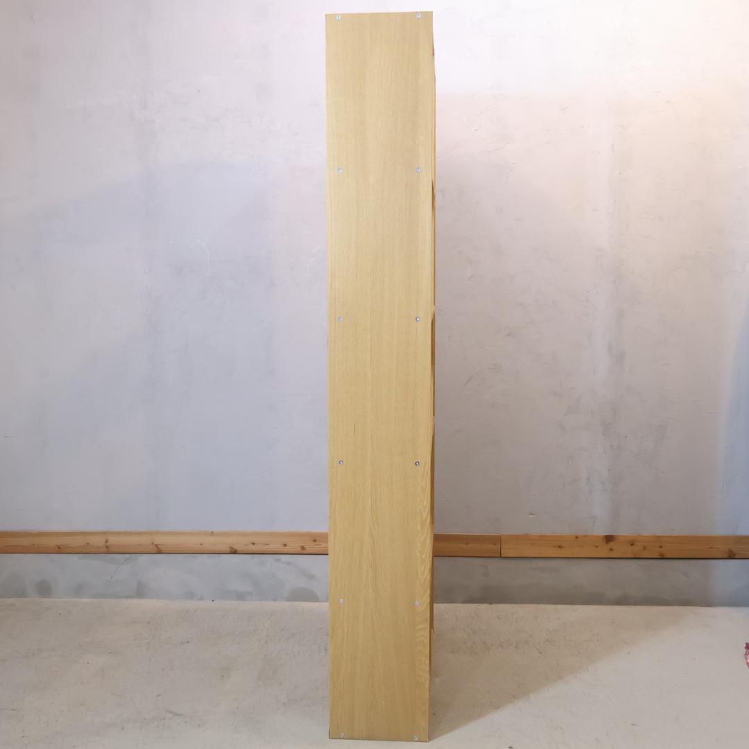 無印良品 MUJI オーク材 スタッキングシェルフ 5段・2列 オープンシェルフ