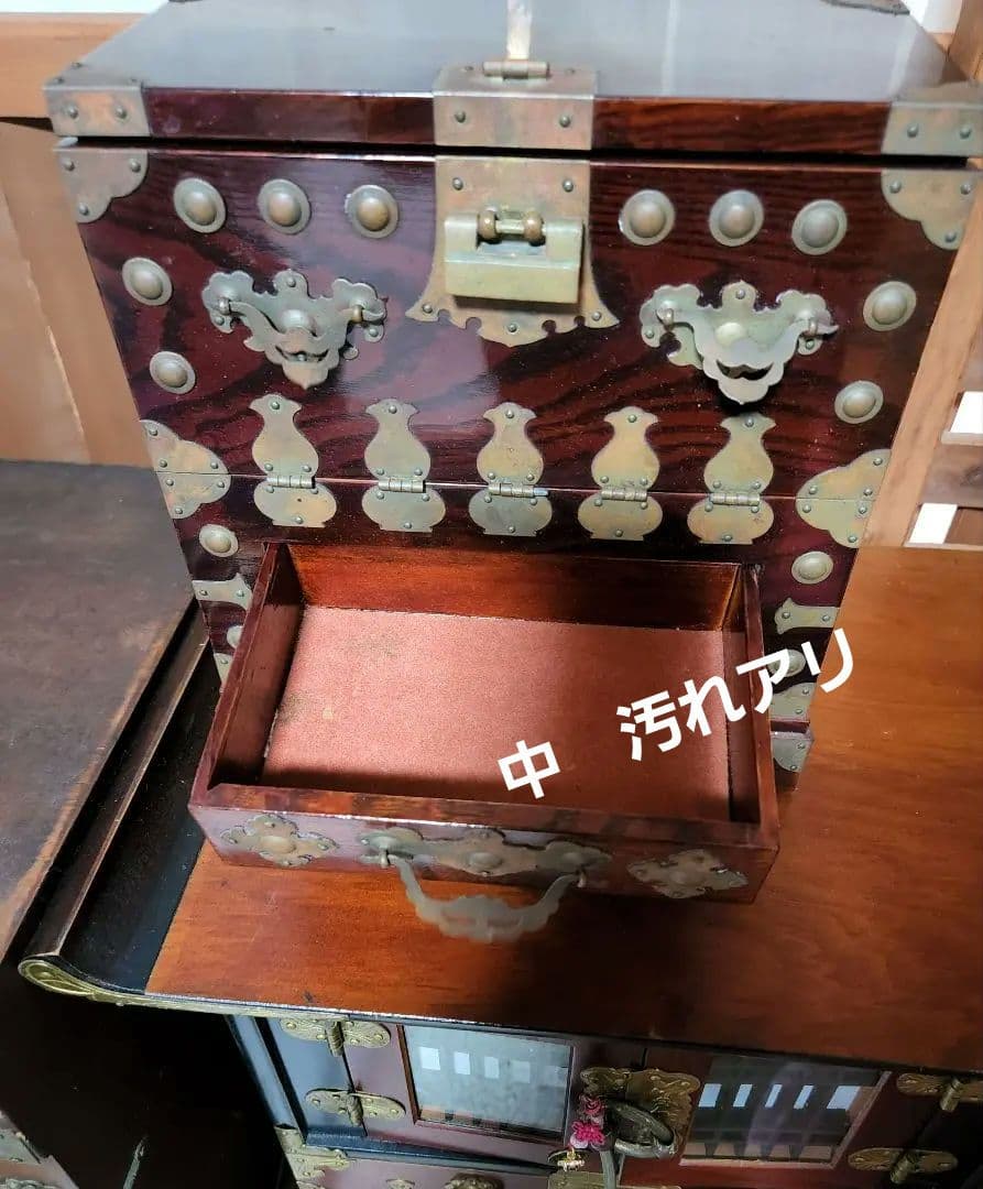 時代物　引出し付　極小タンス。小物入れ。