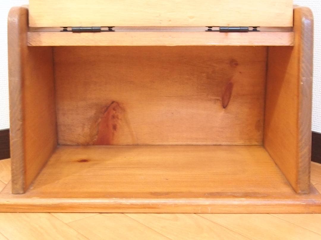 【良品】USヴィンテージ BREAD 木製 ブレッドケース/パンケース 収納家具