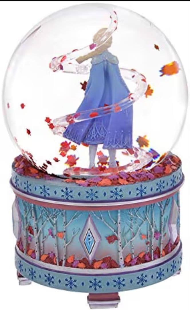 ディズニー　アナと雪の女王 2　エルサ スノードーム　オルゴール付き　クリスマス