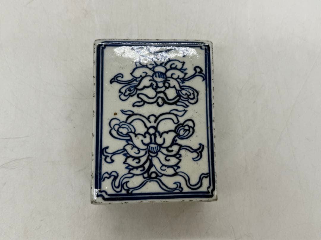 中国 清時代 染付 硯 花果紋 木箱入 送料込み251108 - メルカリ