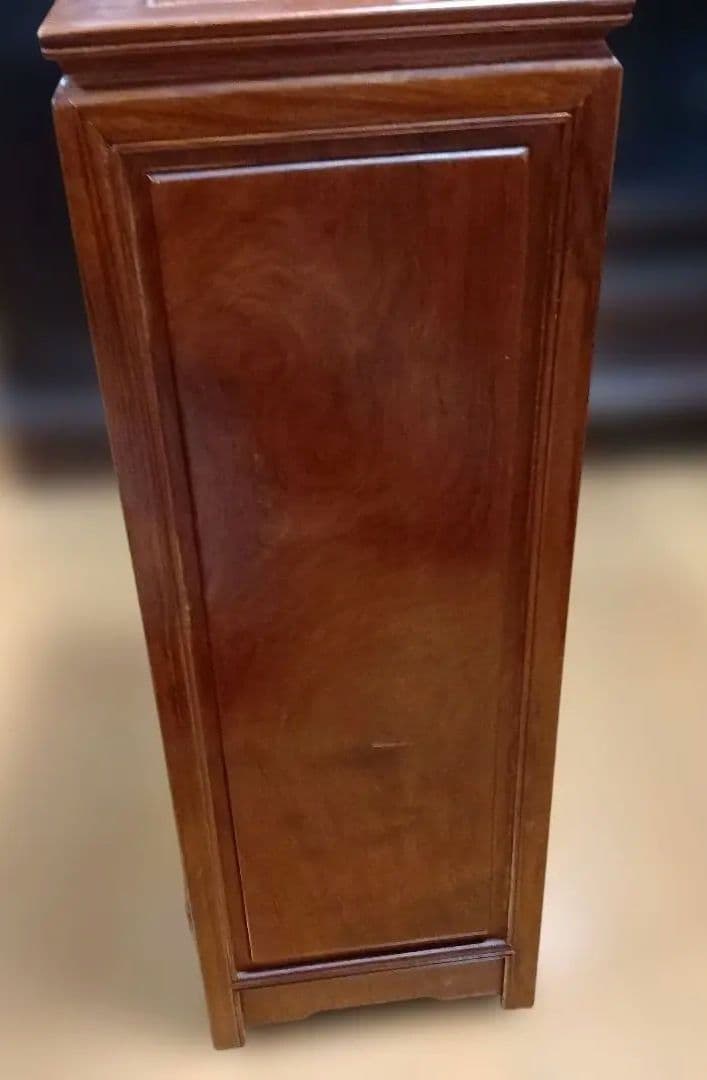 難あり]木製チェスト 8段引き出し ダークブラウン - メルカリ