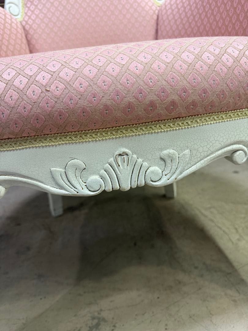 クラシック ピンク プリ ンセスチェア 椅子