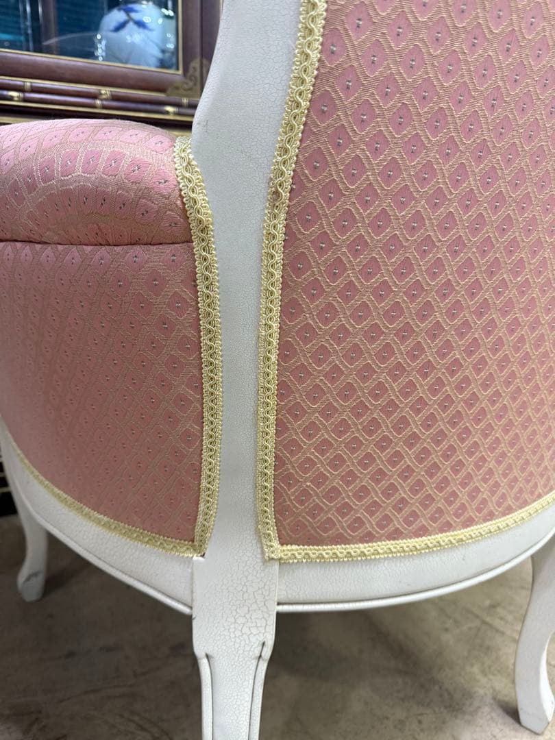 クラシック ピンク プリ ンセスチェア 椅子