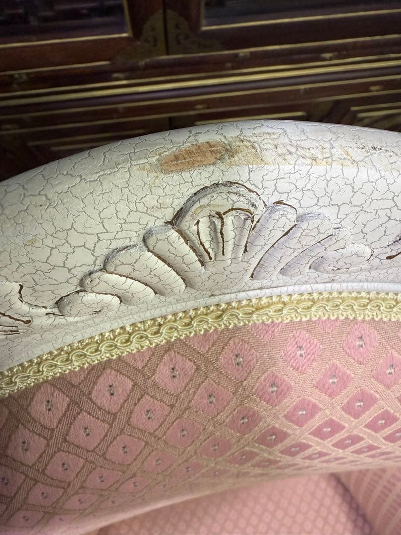 クラシック ピンク プリ ンセスチェア 椅子