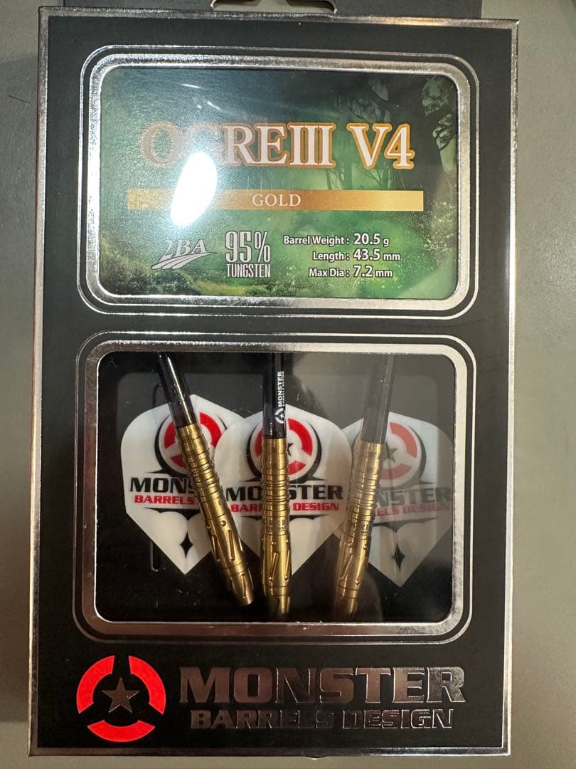ダーツ MONSTER OGRE3 V4 GOLD 2BA 20.5g
