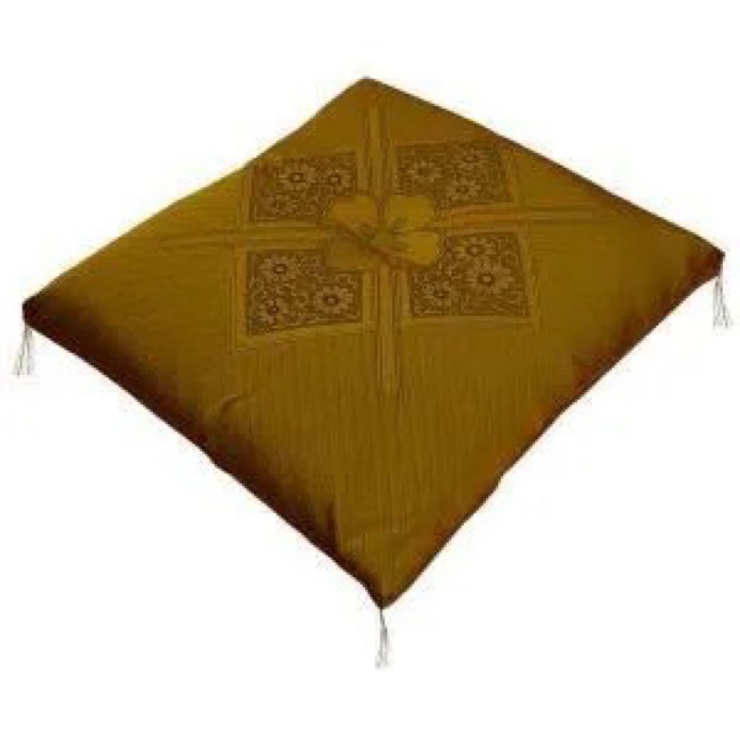 ふくれ織り　座布団五枚セット　(法要、法事に) 使用感あり