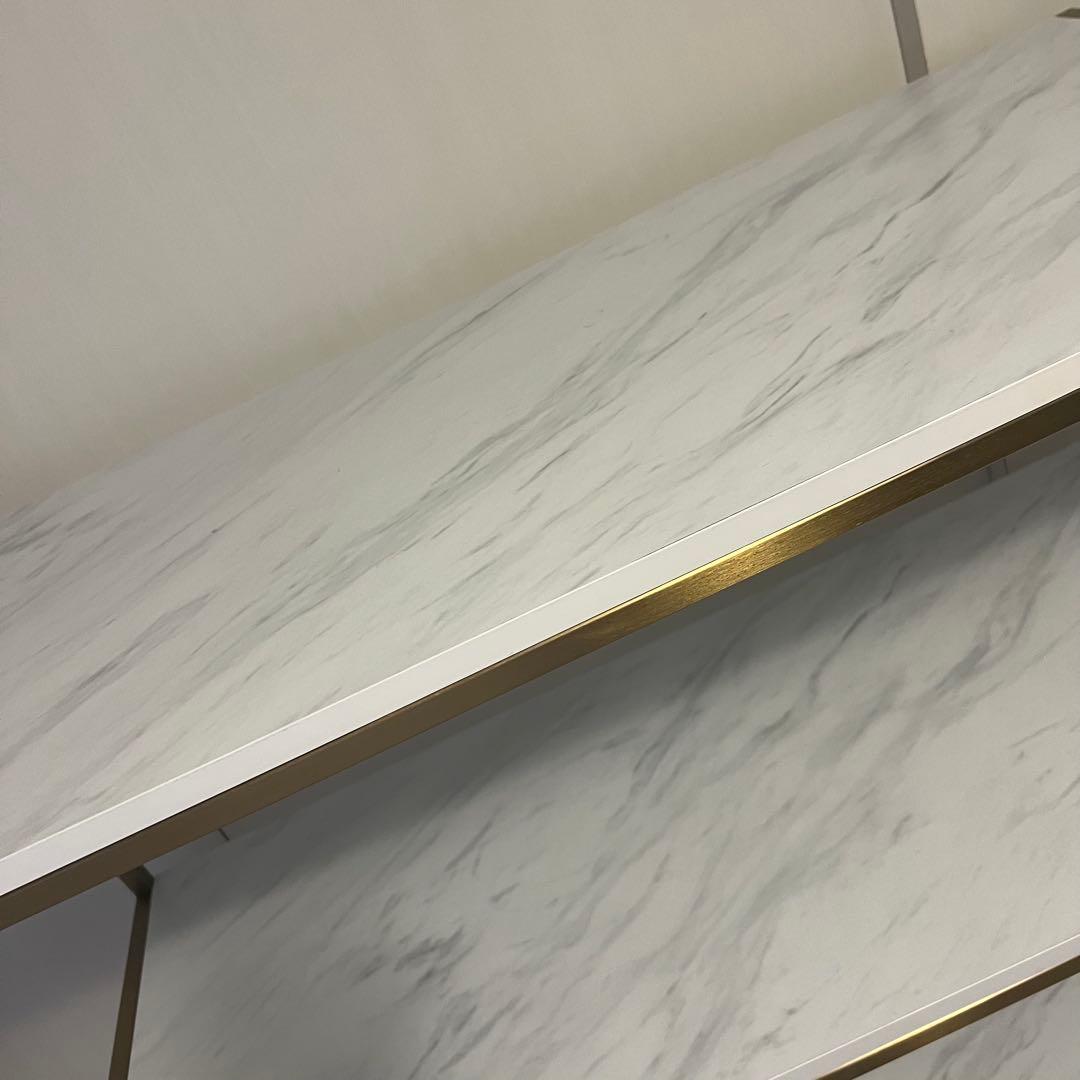 LOWYA 大理石柄オープンラック4段→大阪市内引き取り、直接取引も可能