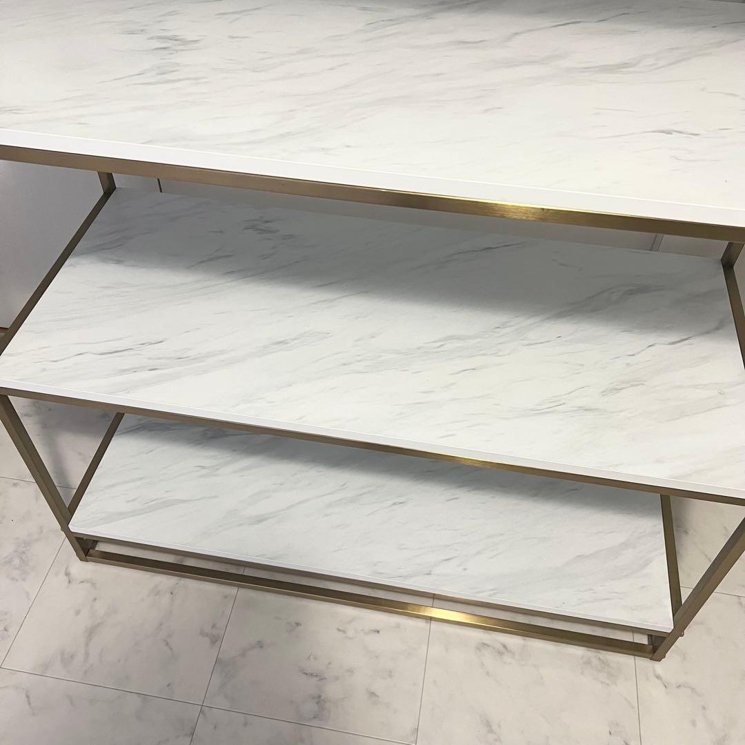 LOWYA 大理石柄オープンラック4段→大阪市内引き取り、直接取引も可能