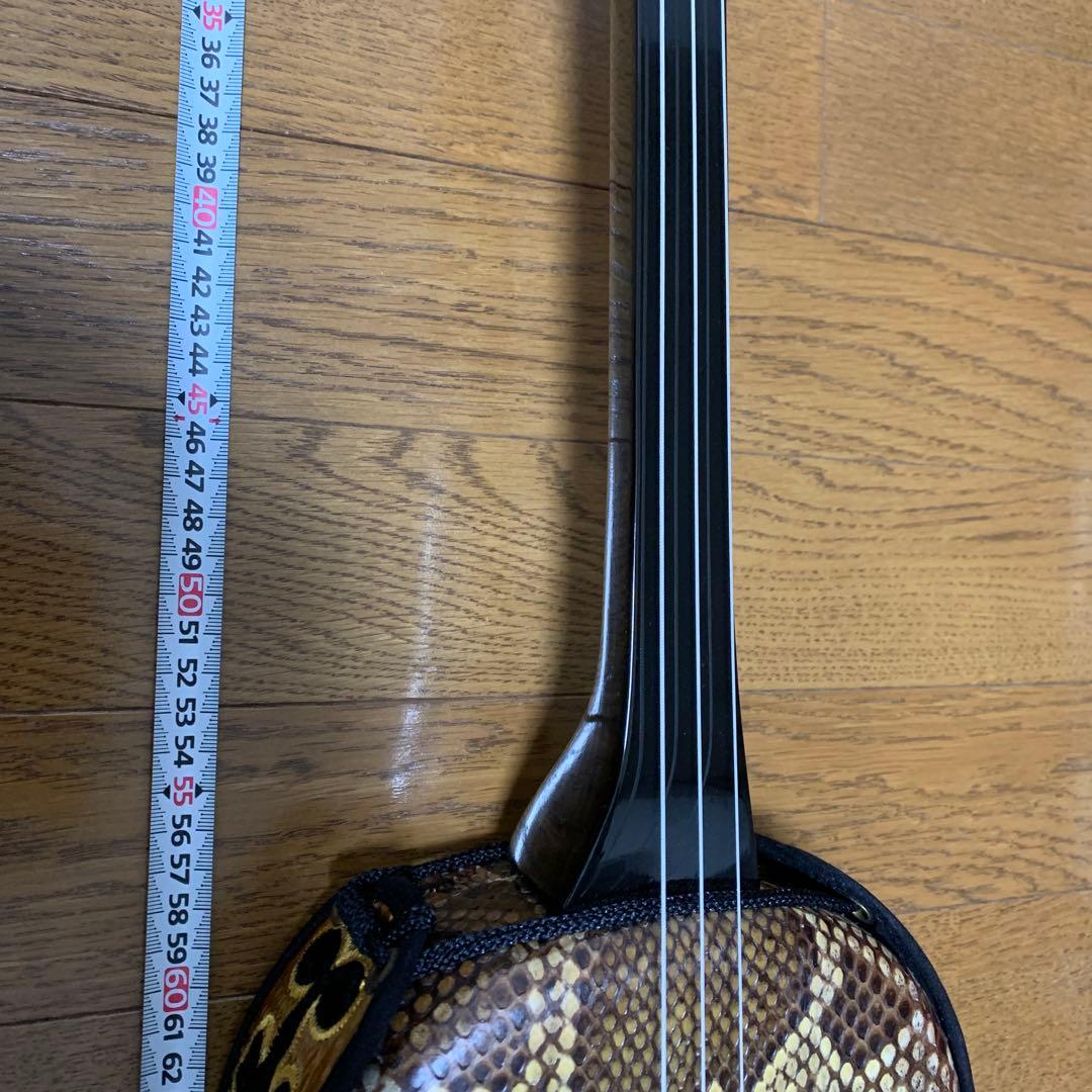 沖縄 三線 本蛇皮 強化張りハードケース付き