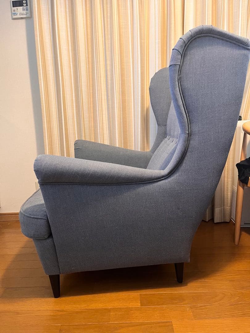 IKEA ストランドモン ウィングチェア　グレー※オットマン別出品あり